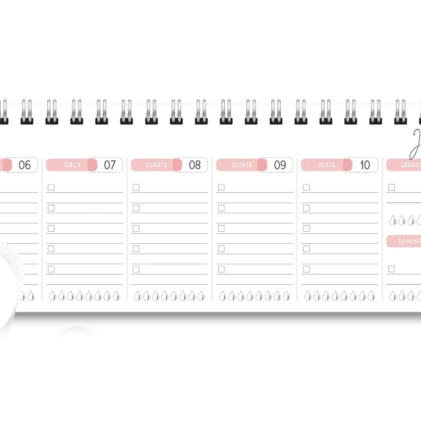 Arquivo Miolo Deskplanner Cores 2026 - Trilha de Papel 3
