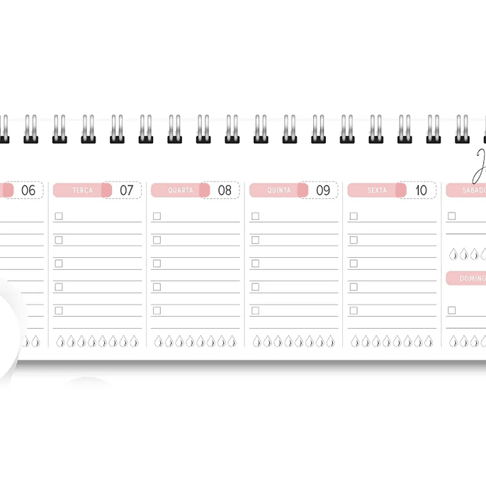 Arquivo Miolo Deskplanner Cores 2026 - Trilha de Papel 3