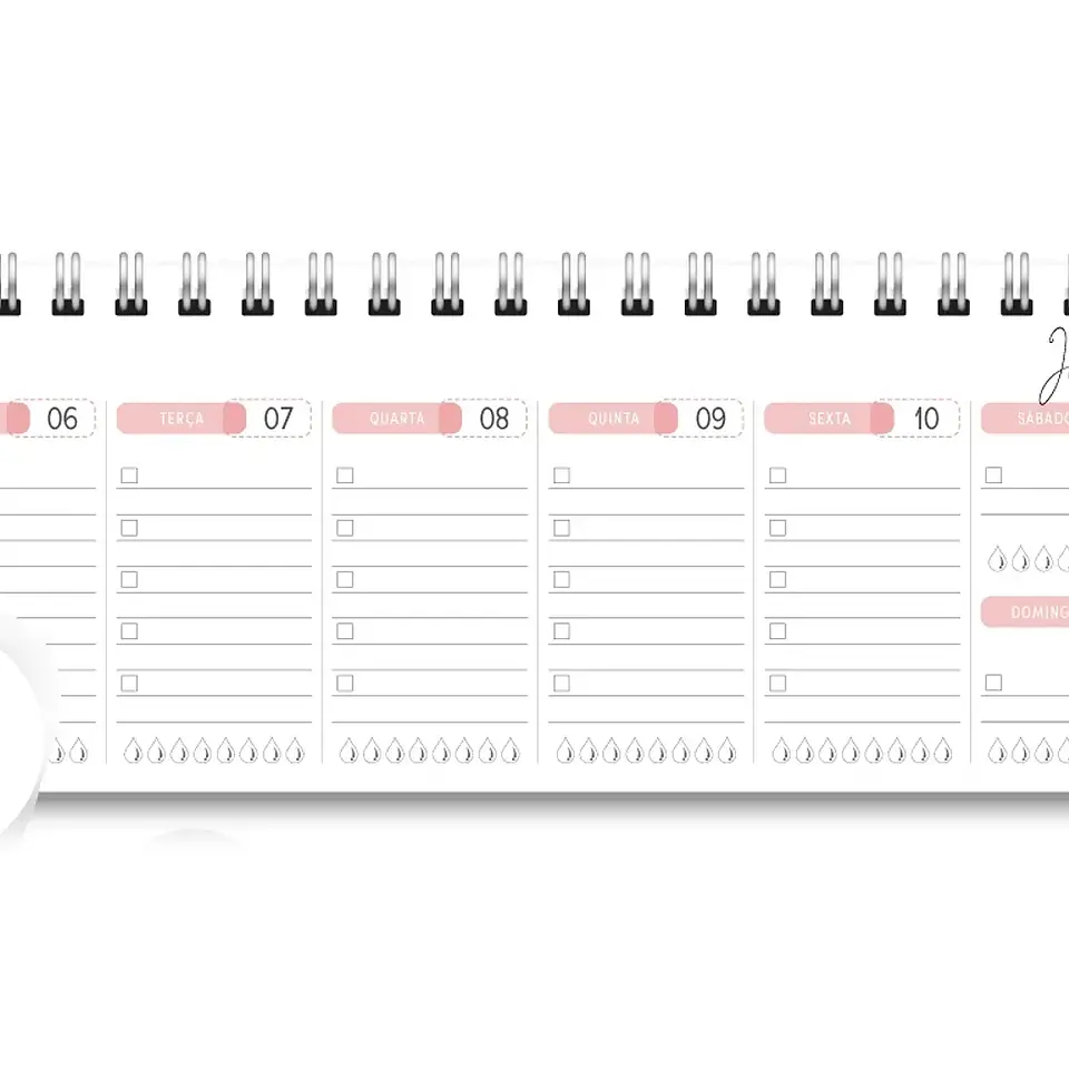 Arquivo Miolo Deskplanner Cores 2026 - Trilha de Papel 3