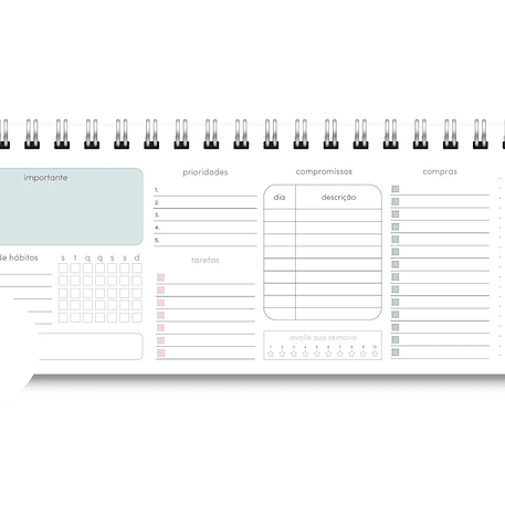 Arquivo Miolo Deskplanner Cores 2026 - Trilha de Papel 4