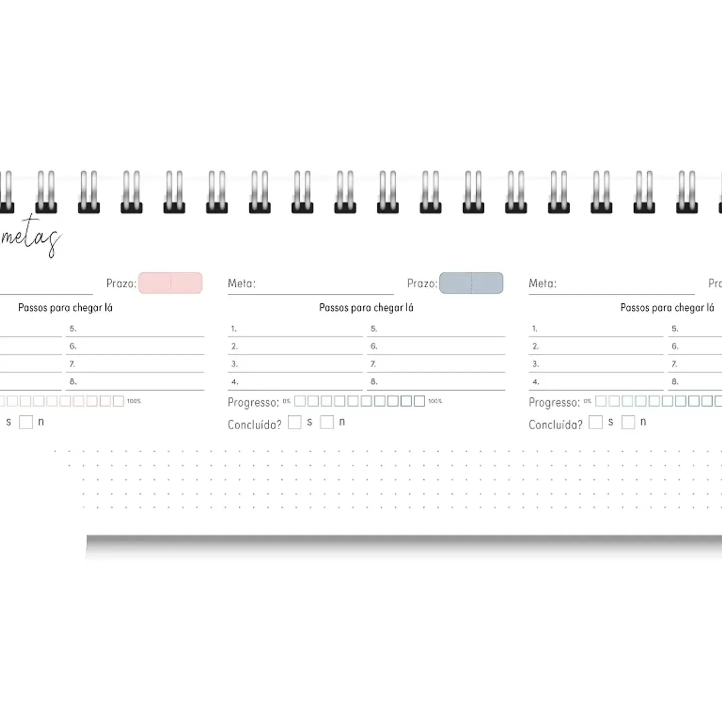 Arquivo Miolo Deskplanner Cores 2026 - Trilha de Papel 5