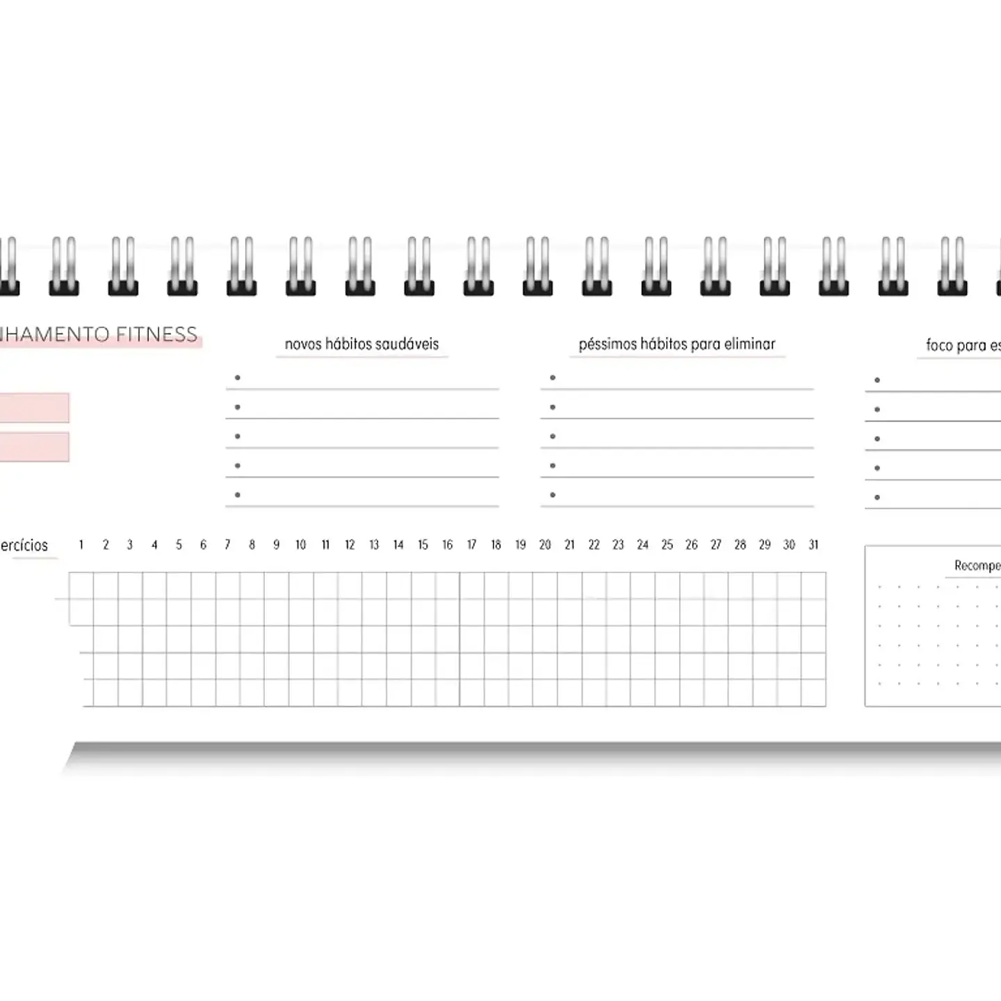 Arquivo Miolo Deskplanner Cores 2026 - Trilha de Papel 7