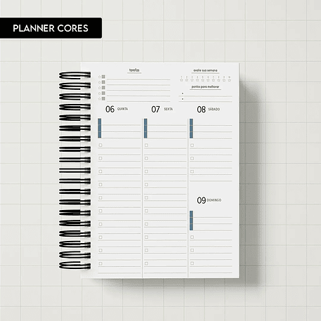 Arquivo Miolo Planner Cores 2026 - Trilha de Papel 1