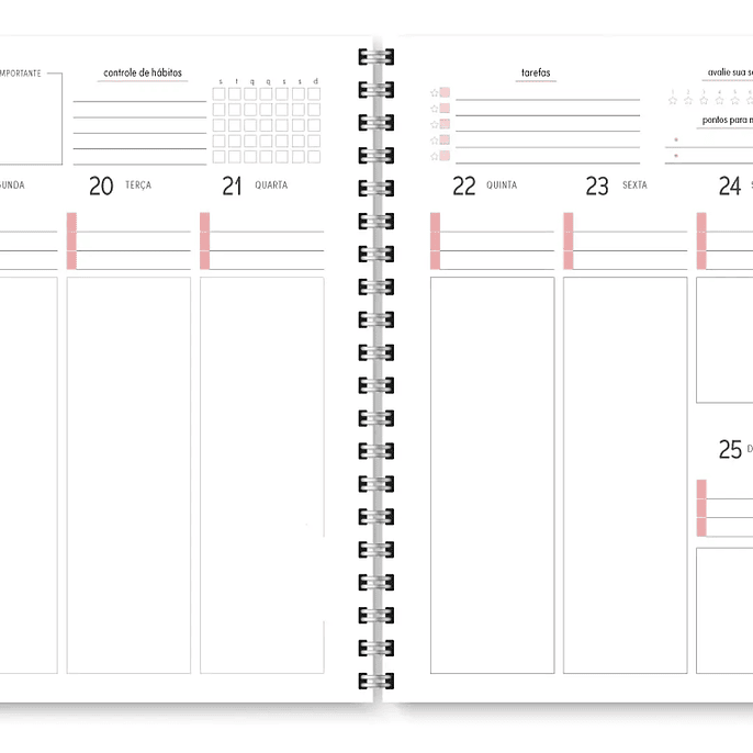 Arquivo Miolo Planner Cores 2026 - Trilha de Papel 6