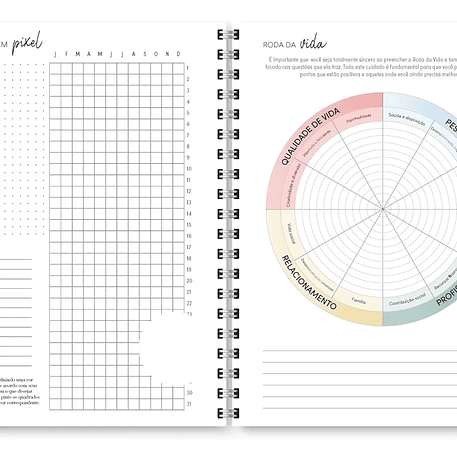 Arquivo Miolo Planner Cores 2026 - Trilha de Papel 7