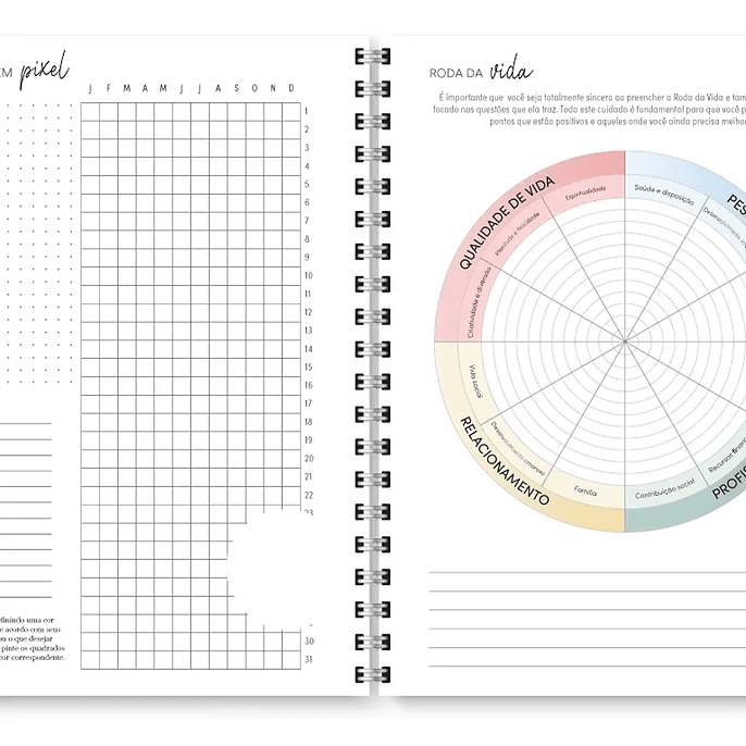 Arquivo Miolo Planner Cores 2026 - Trilha de Papel 7
