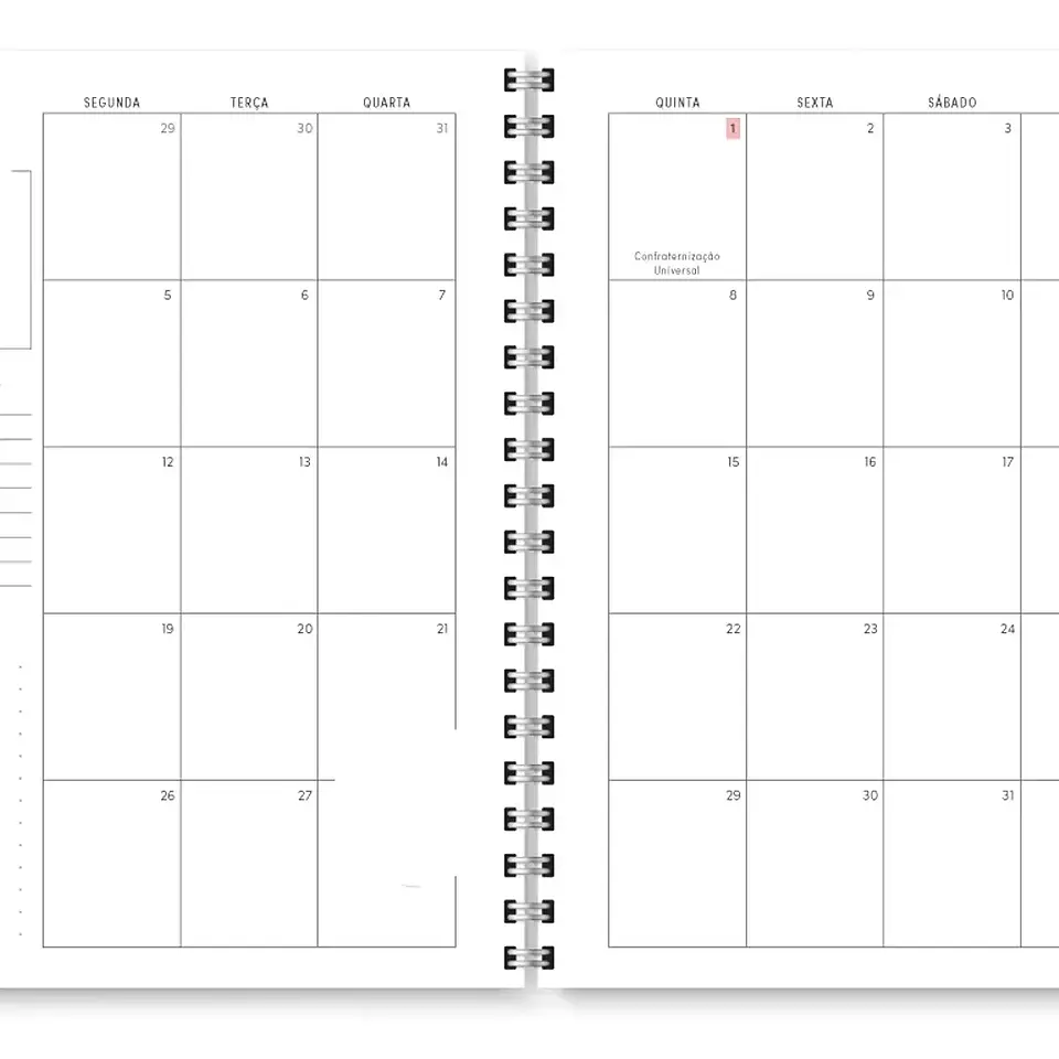 Arquivo Miolo Planner Cores 2026 - Trilha de Papel 11