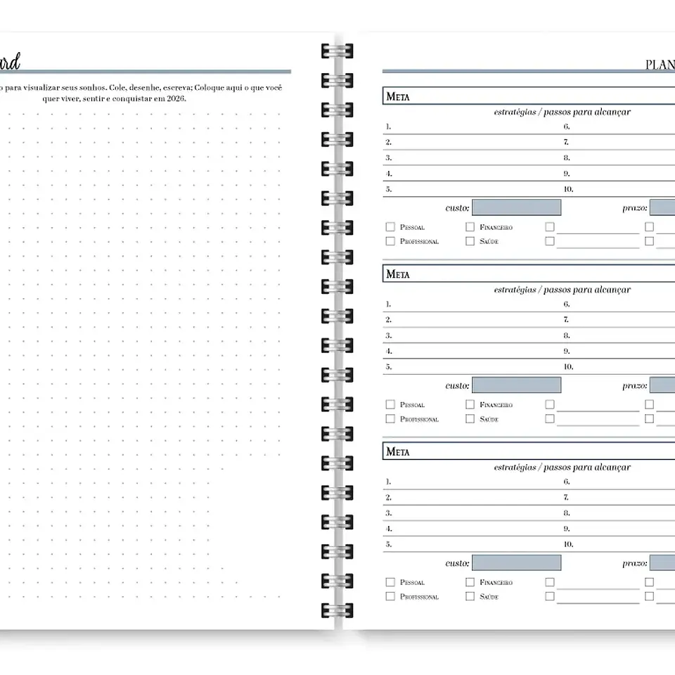 Arquivo Planner Neutro 2026 - Trilha de Papel 5