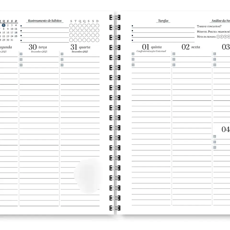 Arquivo Planner Neutro 2026 - Trilha de Papel 6