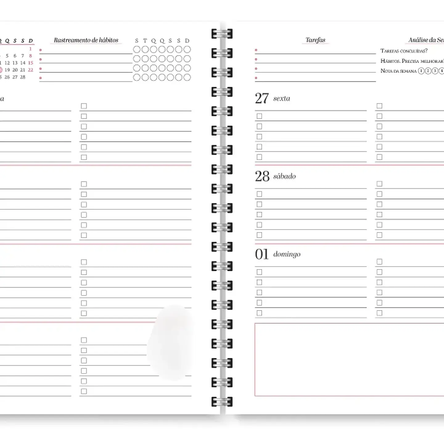 Arquivo Planner Neutro 2026 - Trilha de Papel 7