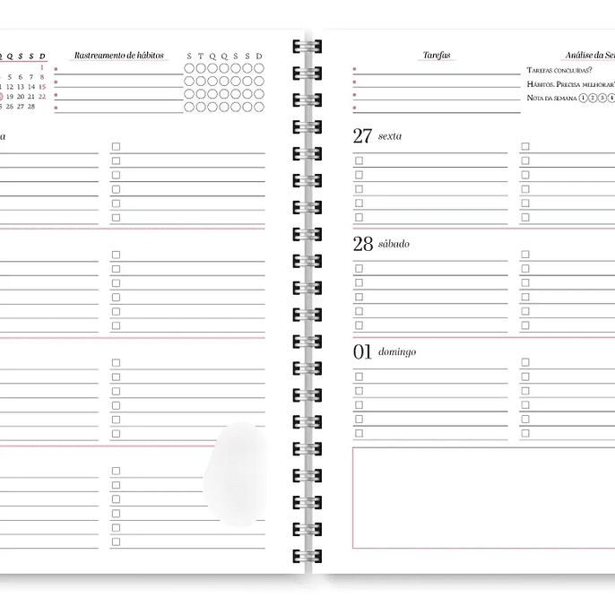 Arquivo Planner Neutro 2026 - Trilha de Papel 7