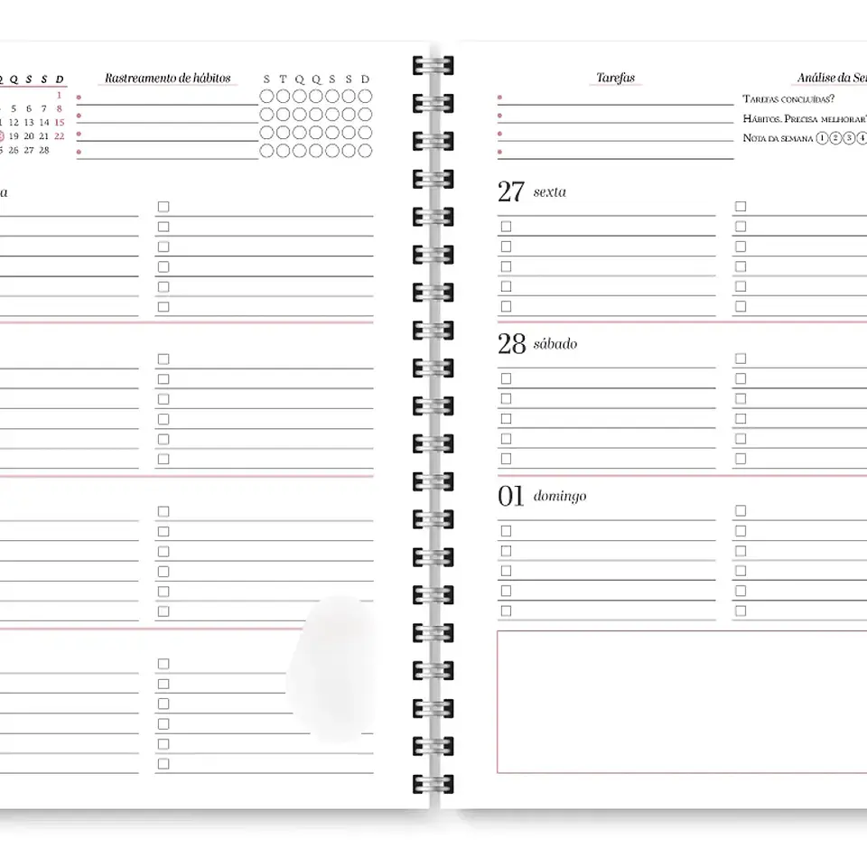 Arquivo Planner Neutro 2026 - Trilha de Papel 7