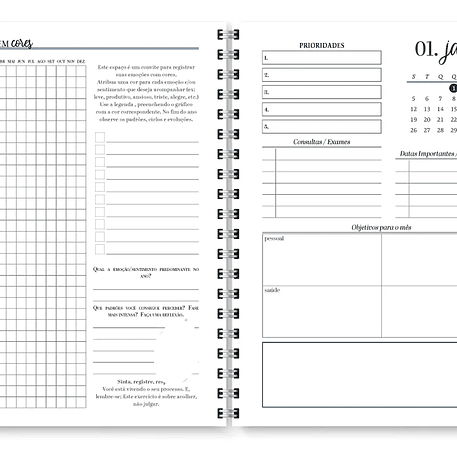 Arquivo Planner Neutro 2026 - Trilha de Papel 12