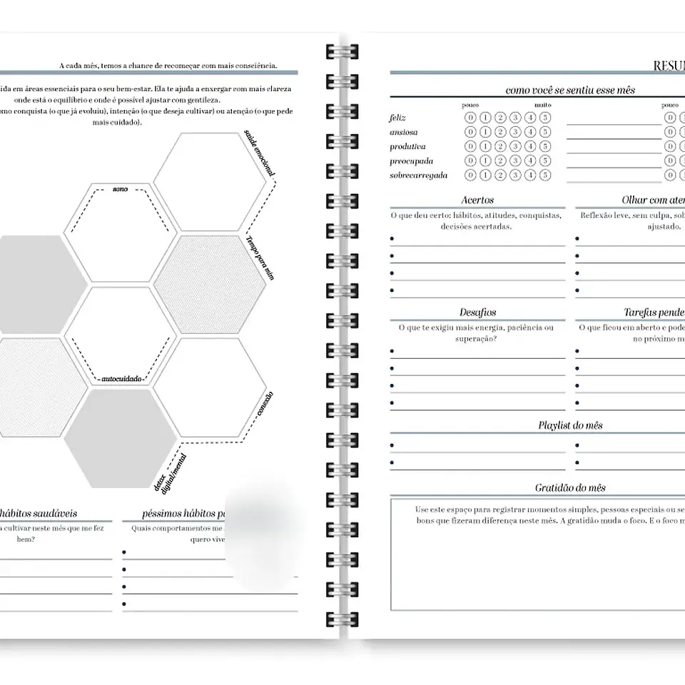 Arquivo Planner Neutro 2026 - Trilha de Papel 13
