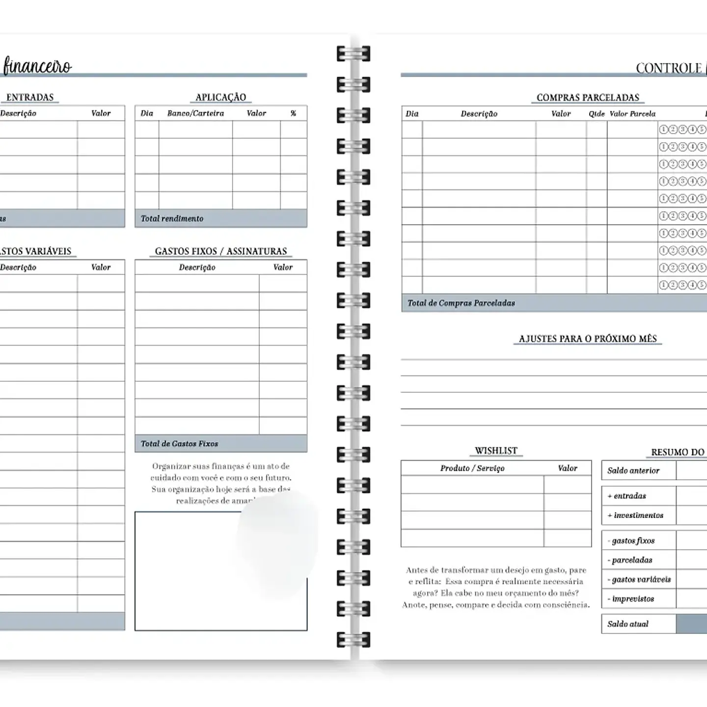 Arquivo Planner Neutro 2026 - Trilha de Papel 16