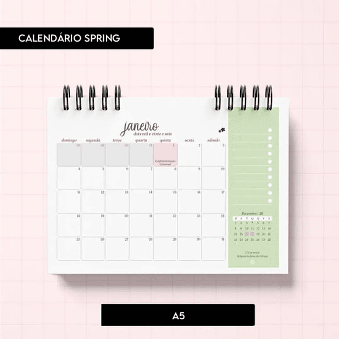 Arquivo Calendário Spring - Trilha de Papel 1