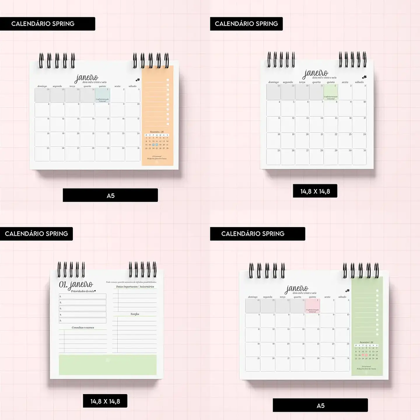 Arquivo Calendário Spring - Trilha de Papel 3