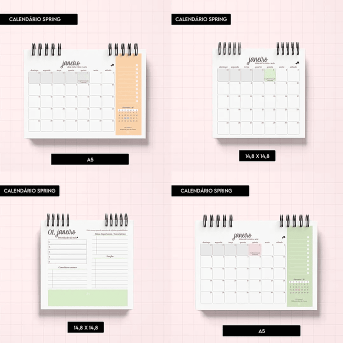 Arquivo Calendário Spring - Trilha de Papel 3