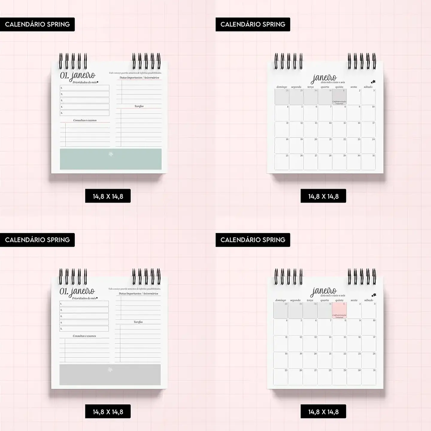 Arquivo Calendário Spring - Trilha de Papel 4