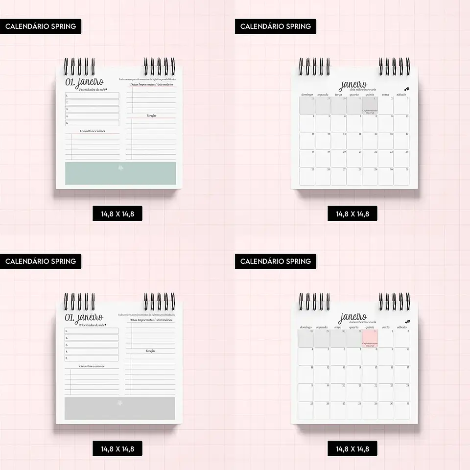 Arquivo Calendário Spring - Trilha de Papel 4