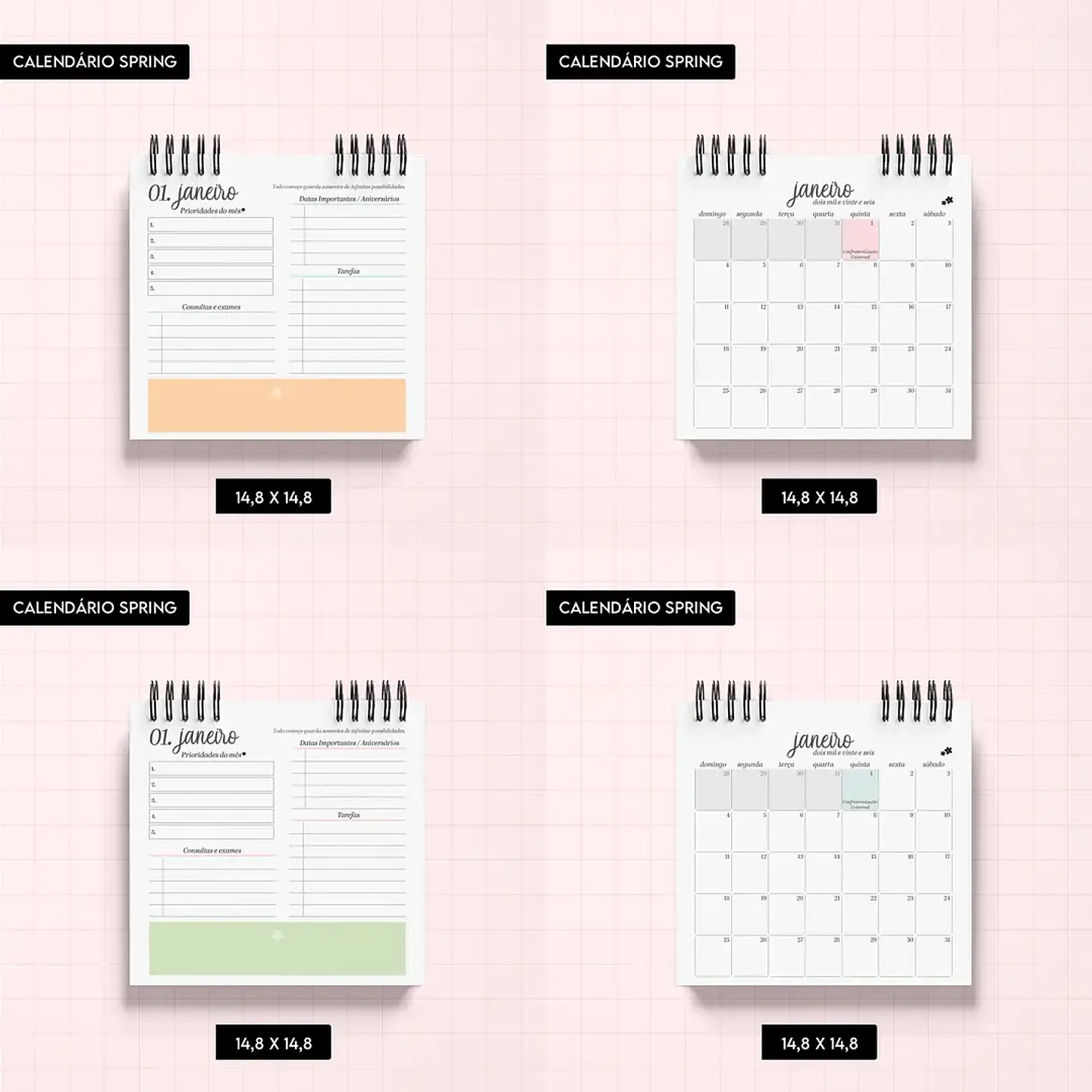 Arquivo Calendário Spring - Trilha de Papel 5