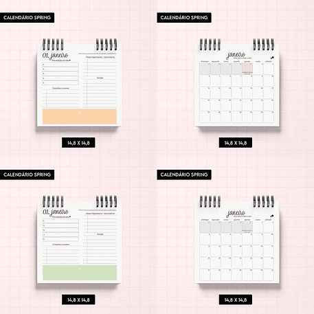 Arquivo Calendário Spring - Trilha de Papel 5