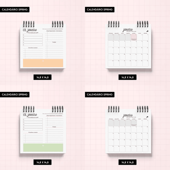 Arquivo Calendário Spring - Trilha de Papel 5