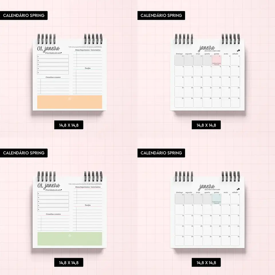 Arquivo Calendário Spring - Trilha de Papel 5