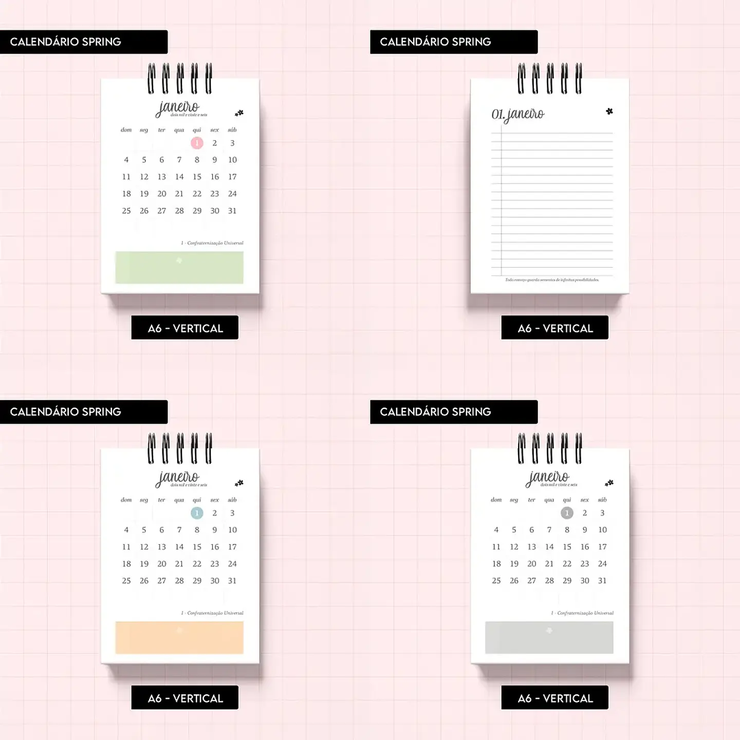 Arquivo Calendário Spring - Trilha de Papel 7