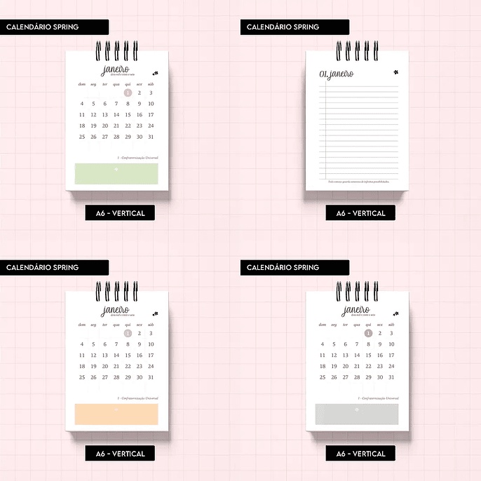 Arquivo Calendário Spring - Trilha de Papel 7