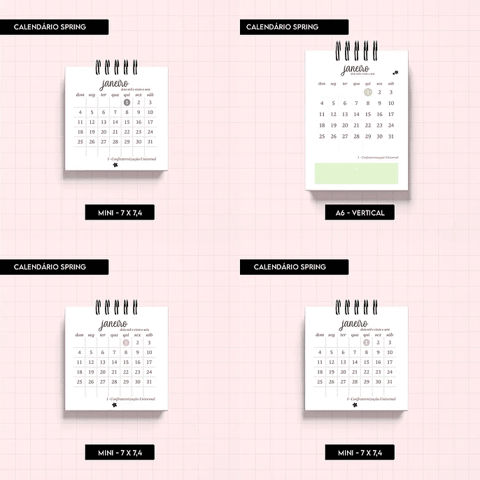 Arquivo Calendário Spring - Trilha de Papel 8