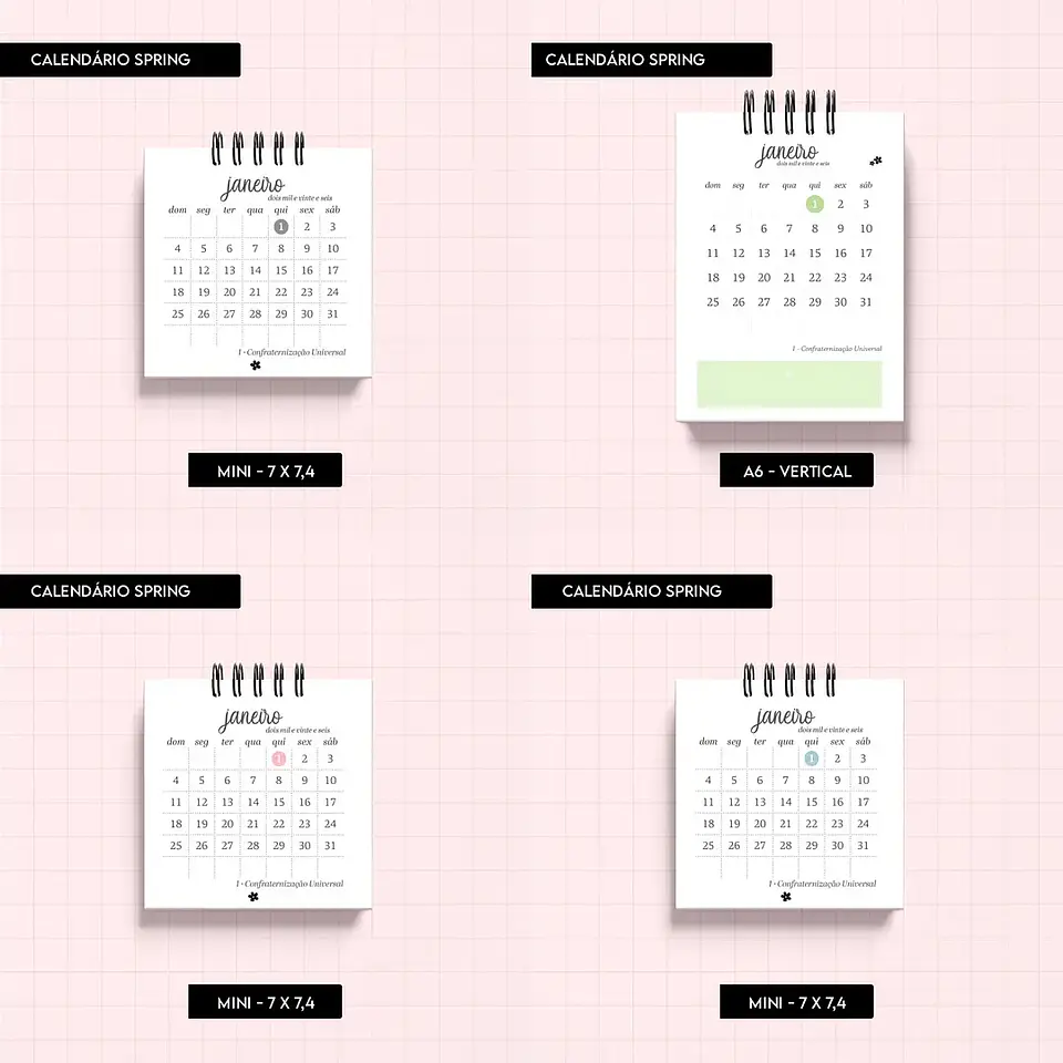 Arquivo Calendário Spring - Trilha de Papel 8