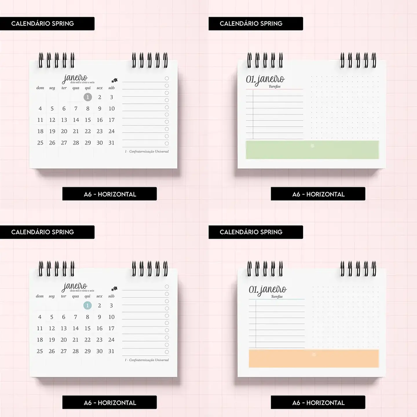 Arquivo Calendário Spring - Trilha de Papel 9