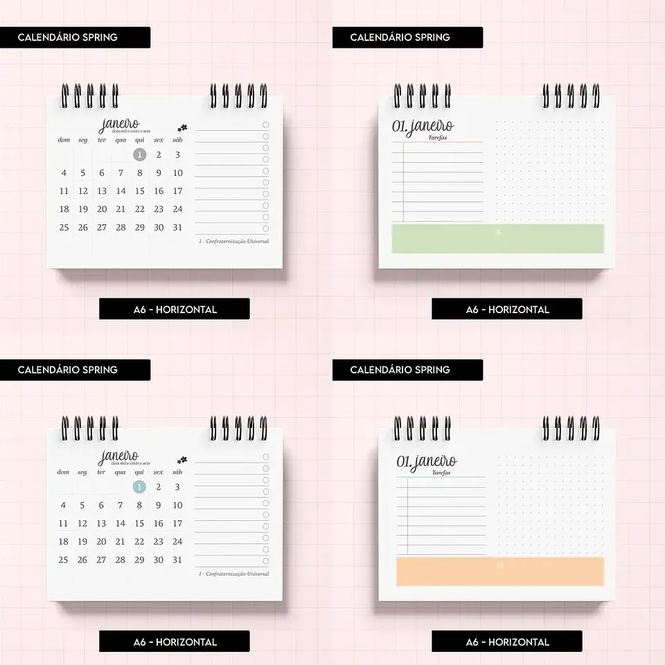 Arquivo Calendário Spring - Trilha de Papel 9