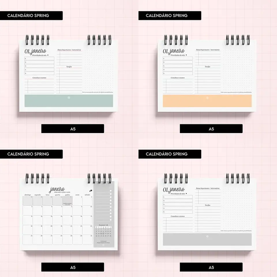 Arquivo Calendário Spring - Trilha de Papel 10