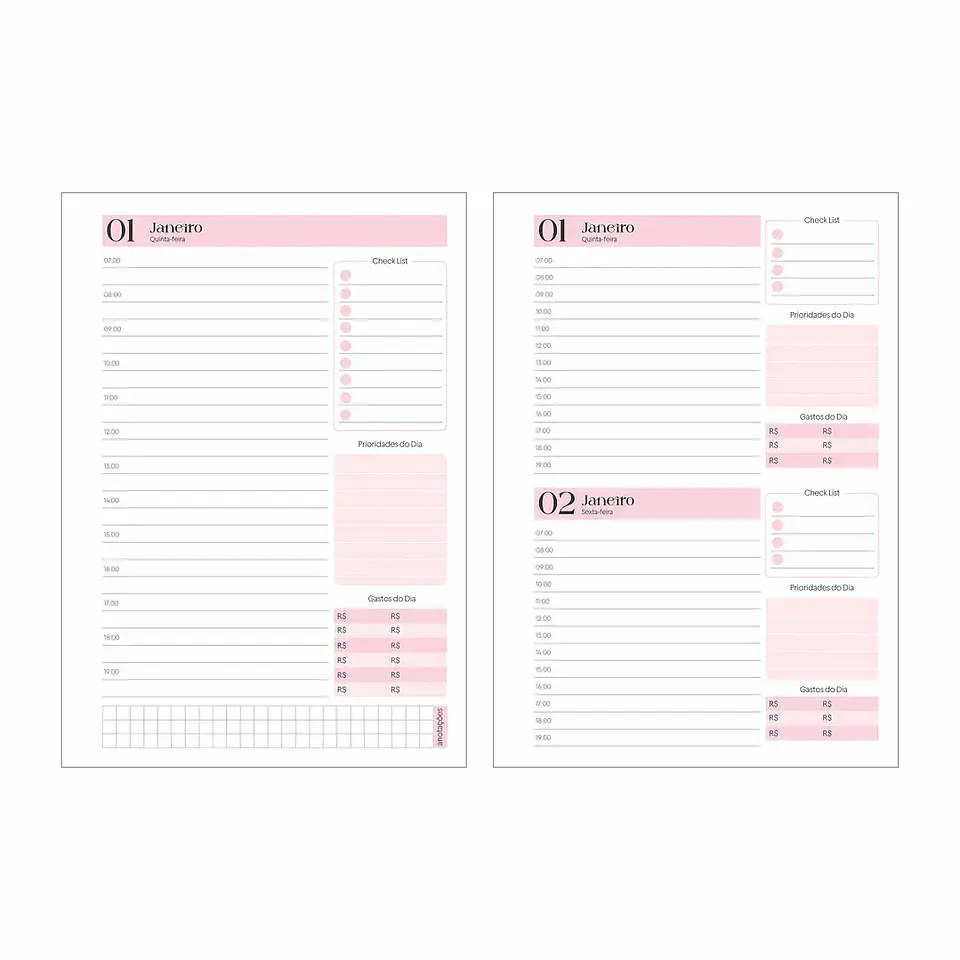 Arquivo Mini Agenda 05 Cores 2026 2