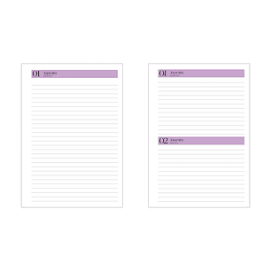 Arquivo Agenda Simples 05 Cores - Arquivos da Lari