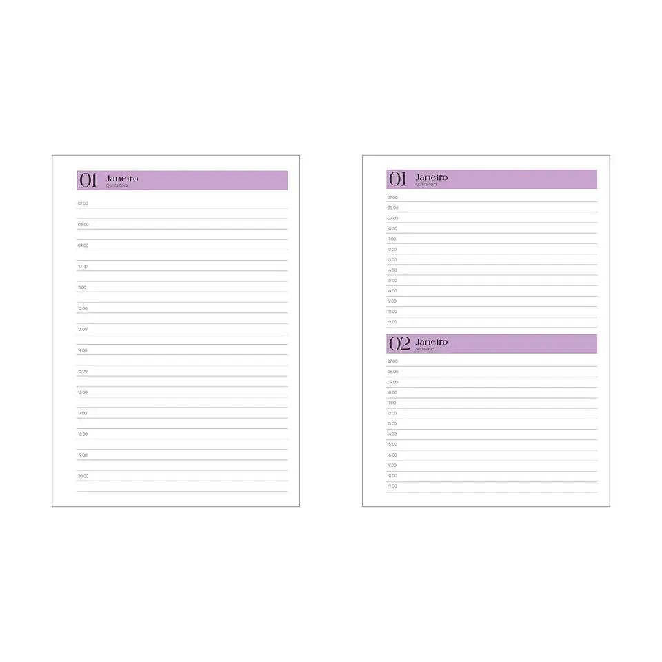 Arquivo Agenda Simples 05 Cores - Arquivos da Lari 3