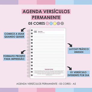 Arquivo Agenda Versículos Permanente - Arquivos da Lari