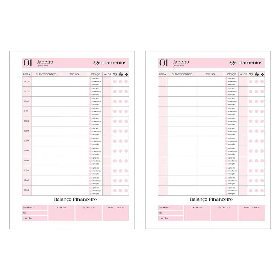 Arquivo Agendamentos Profissões - Arquivos da LAri 6