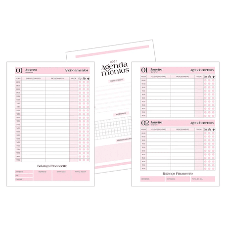 Arquivo Agendamentos Tradicionais 02 Cores - Arquivos da Lari 2