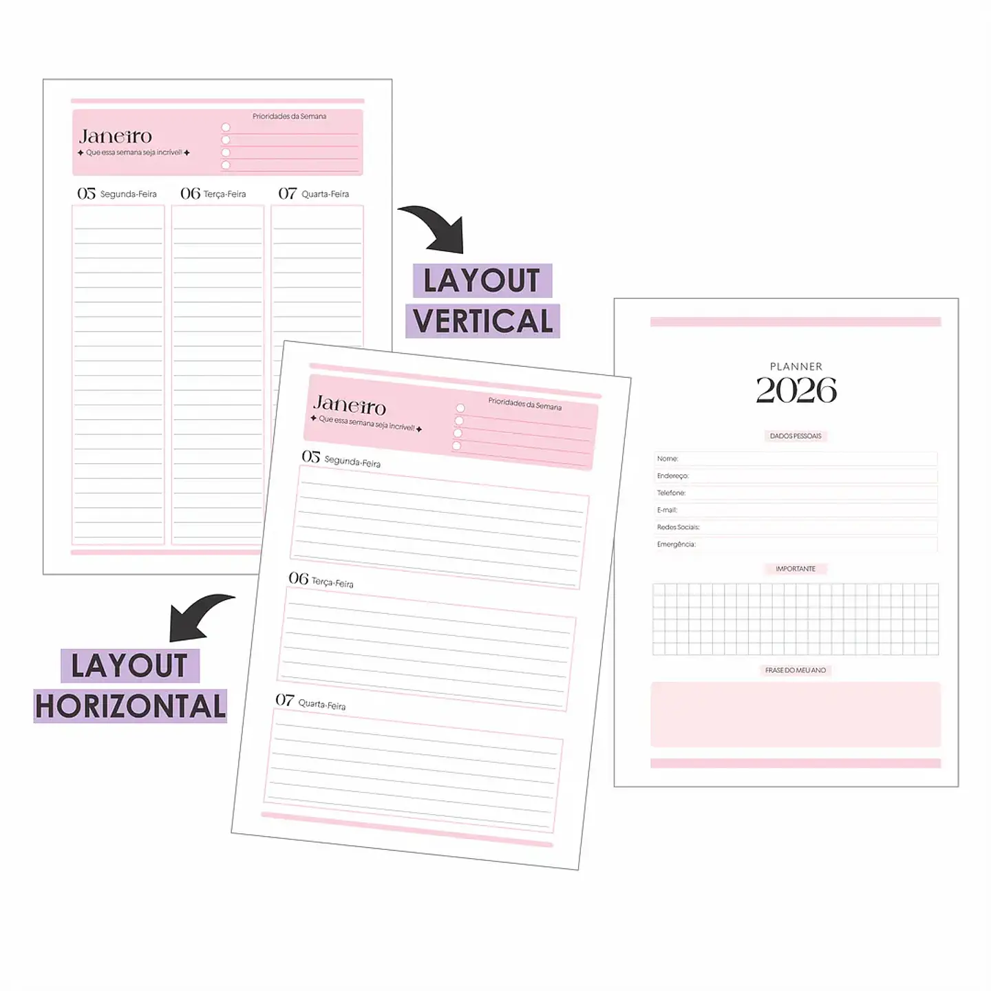 Arquivo Planner 05 Cores - Arquivos da Lari 7