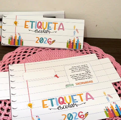 Arquivo Escolar Envelope para Etiquetas