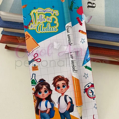 Arquivo Volta as Áulas Card Caneta e Lápis