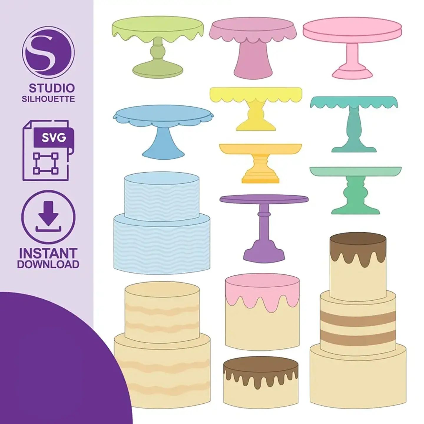 Arquivo de Corte Mockups para Bolo 1