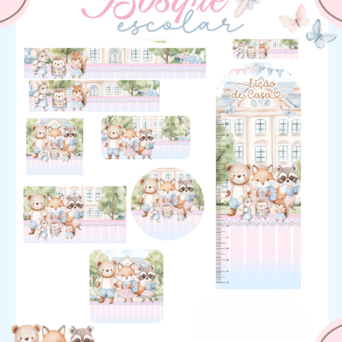 Arquivo Etiqueta Escolar Bosque 1