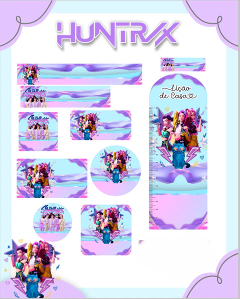 Arquivo Etiqueta Escolar Huntrax