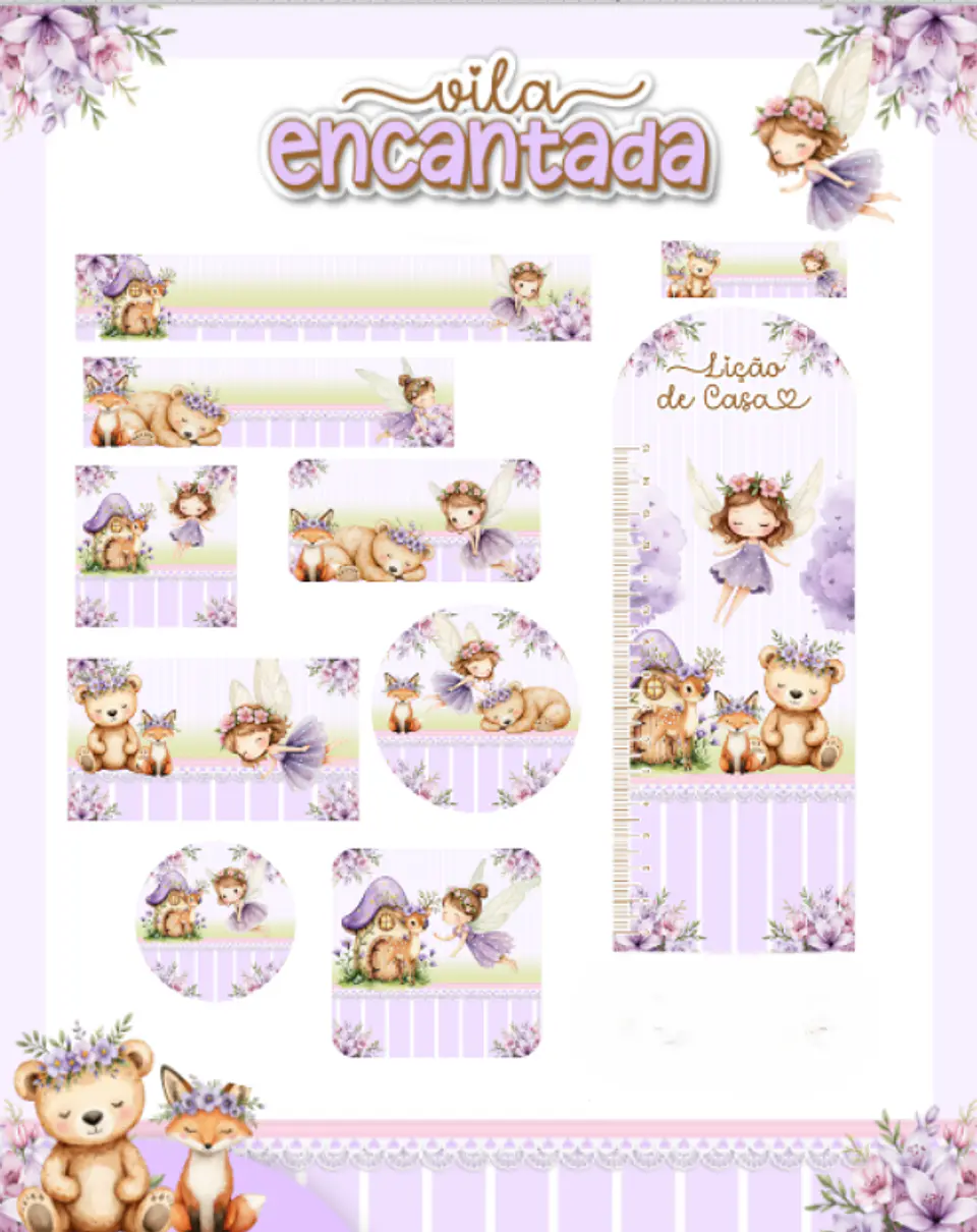 Arquivo Etiqueta Escolar Vila Encantada 1