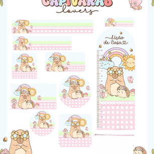 Arquivo Etiqueta Escolar Capivara Lovers