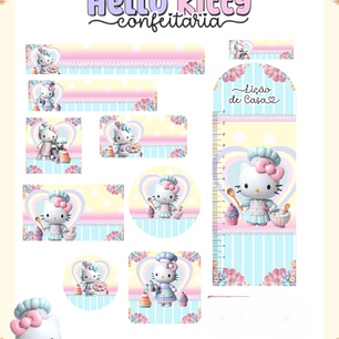 Arquivo Etiqueta Escolar Hello Kit Confeitaria